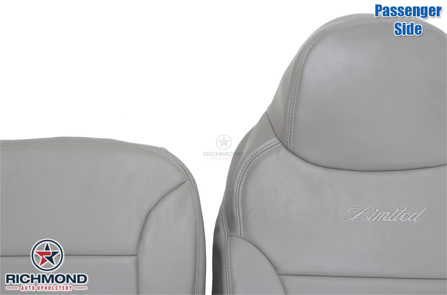 2000 2001 Ford Excursion Limited XLT Leather Full Front Package Seat Covers Gray 