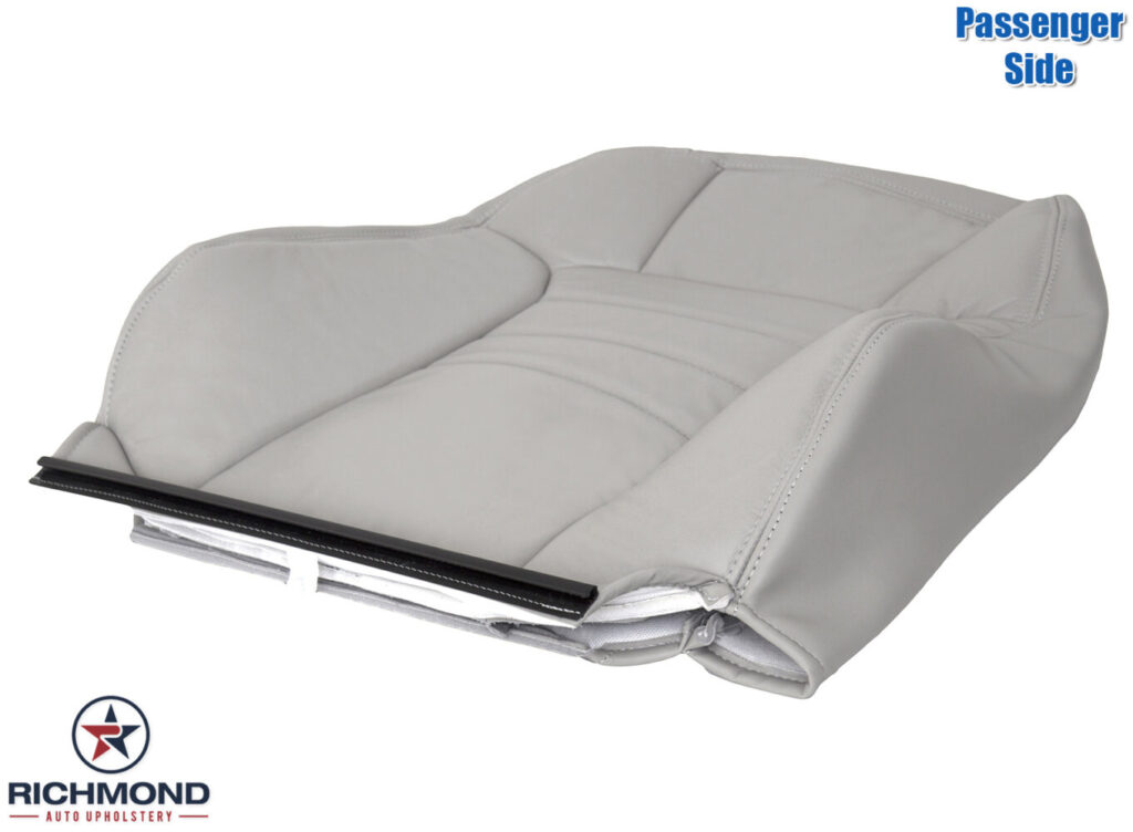 20022004 Jeep Liberty Leather Seat Cover Passenger Lean Back, Light Gray Richmond Auto