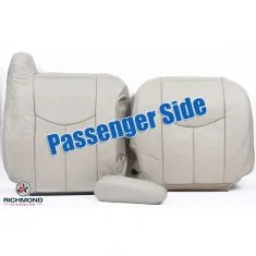 2005-2006 Chevy Avalanche LT LS Z71 Z66 Replacement Leather Seat Cover: Passenger Side Complete, Tan