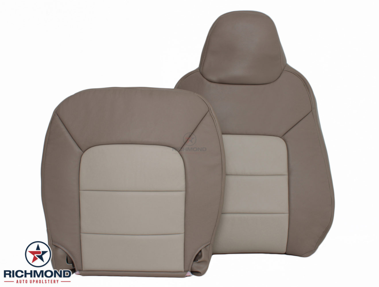 2003-2006 Ford Expedition Eddie Bauer Leather Seat Cover: Driver Side  Complete Set, Tan - Richmond Auto Upholstery