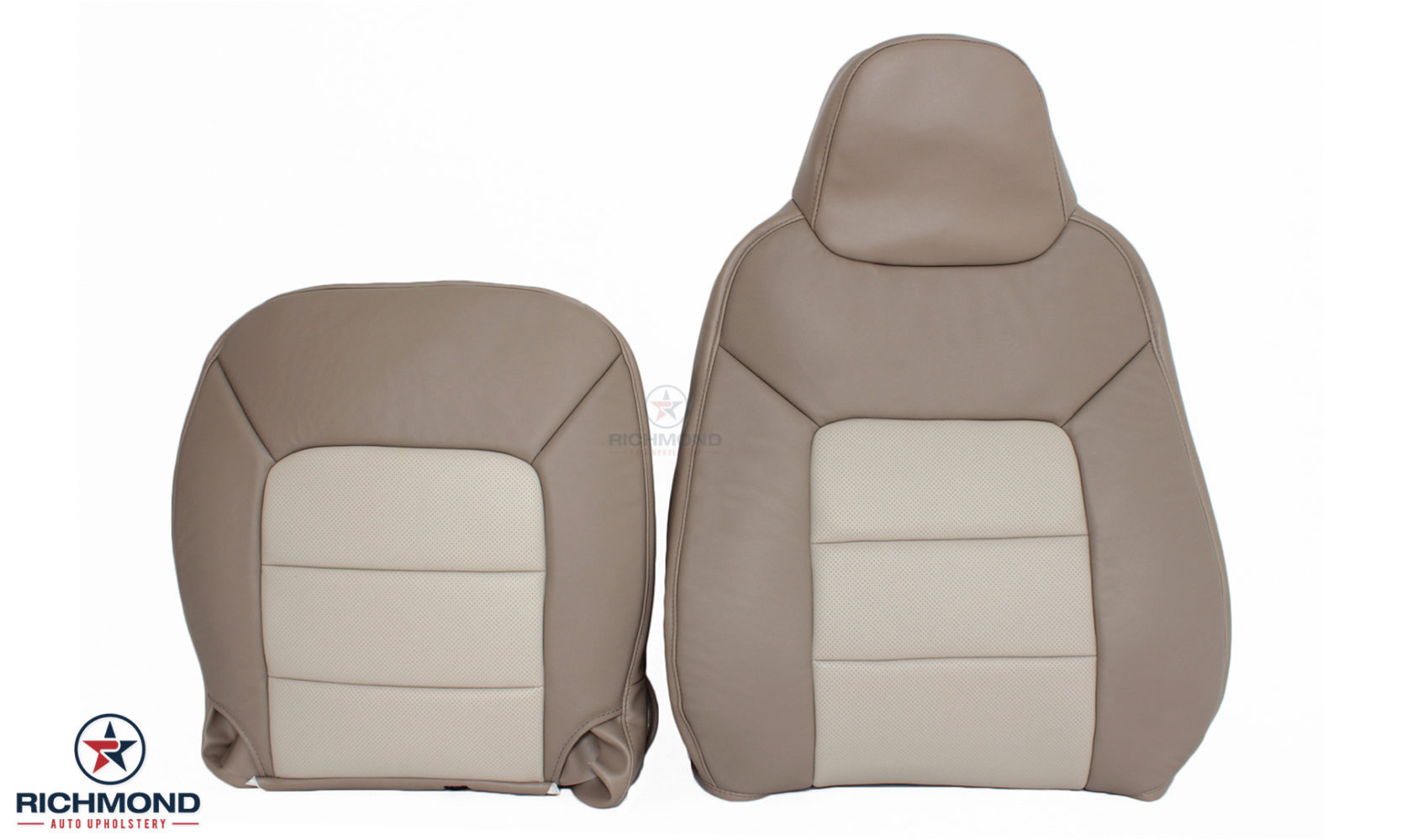 2003-2006 Ford Expedition Eddie Bauer Perforated Leather Seat Cover: Driver  Side Complete Set, Tan - Richmond Auto Upholstery