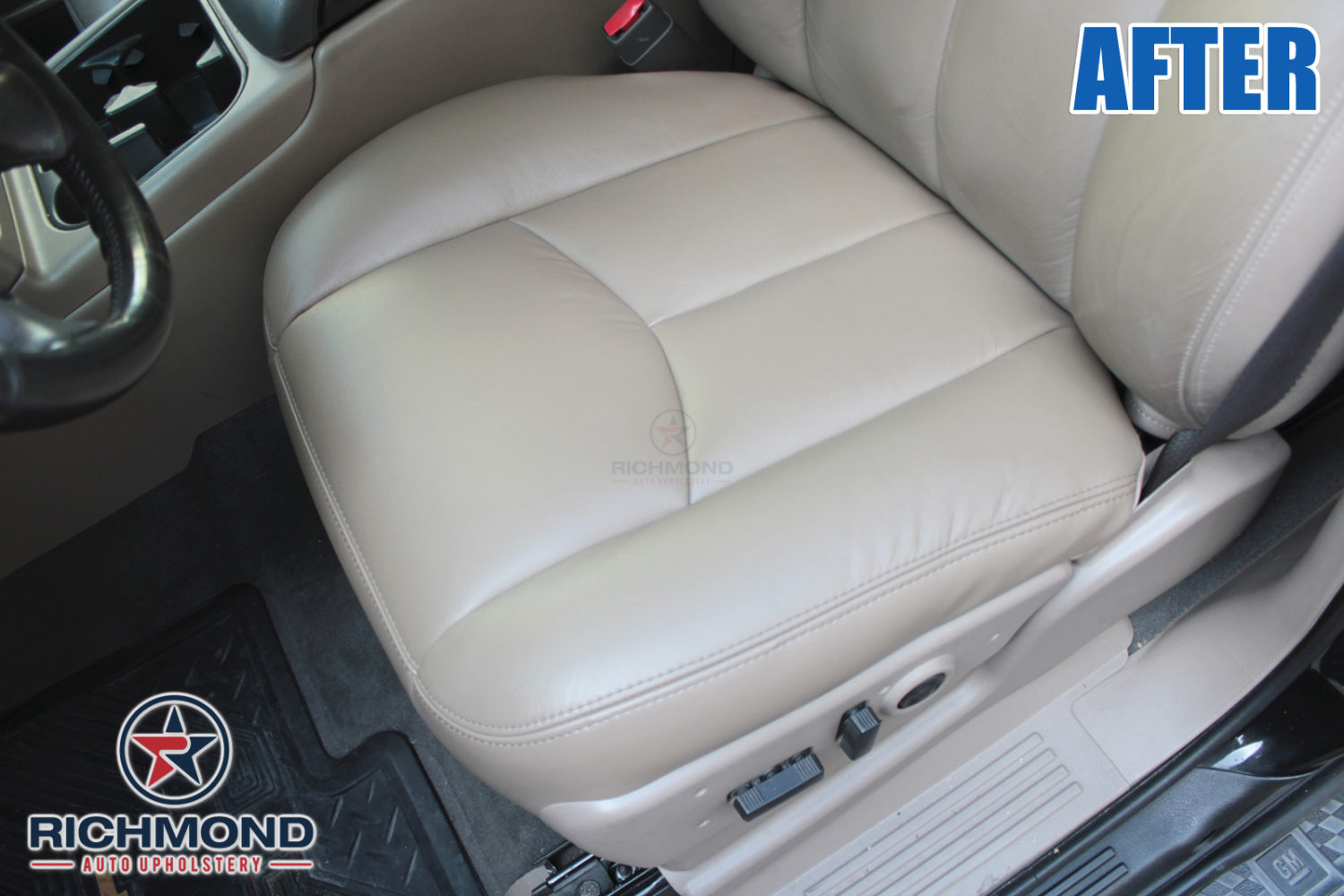 2003-2007 GMC Sierra 2500HD Duramax Turbo Diesel Leather Driver Seat Cover ...