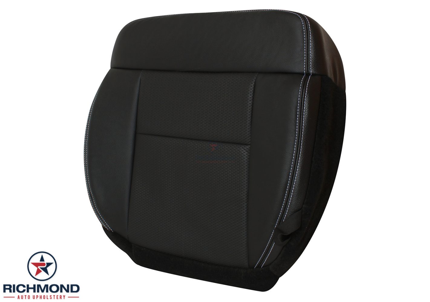 04-08 Ford F150 Super Cab Driver Bottom Leather Replacement Seat Cover BLACK