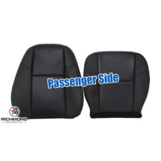 2012-2014 Chevy Silverado LTZ Replacement Leather Seat Covers: Passenger Side Complete, Black Perforated (A/C Cooled Seats)