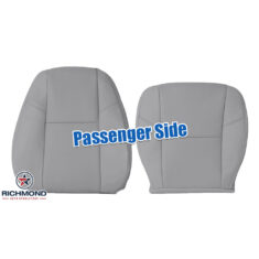 2012-2014 Chevy Silverado LTZ Replacement Leather Seat Covers: Passenger Side Complete, Gray Perforated (A/C Cooled Seats)