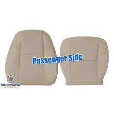 2009-2013 Chevy Avalanche LTZ Replacement Leather Seat Covers: Passenger Side Complete, Tan Perforated (A/C Cooled Seats)