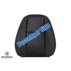 2012-2014 Chevy Silverado LTZ Replacement Leather Seat Cover: Passenger Side Lean Back, Black Perforated (A/C Cooled Seats)