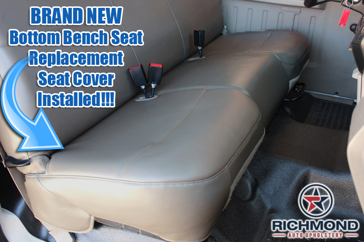 2008 2010 Ford F 250 Xl Vinyl Bottom Bench Seat Cover Gray Richmond Auto Upholstery - Seat Covers For Ford F250 Bench