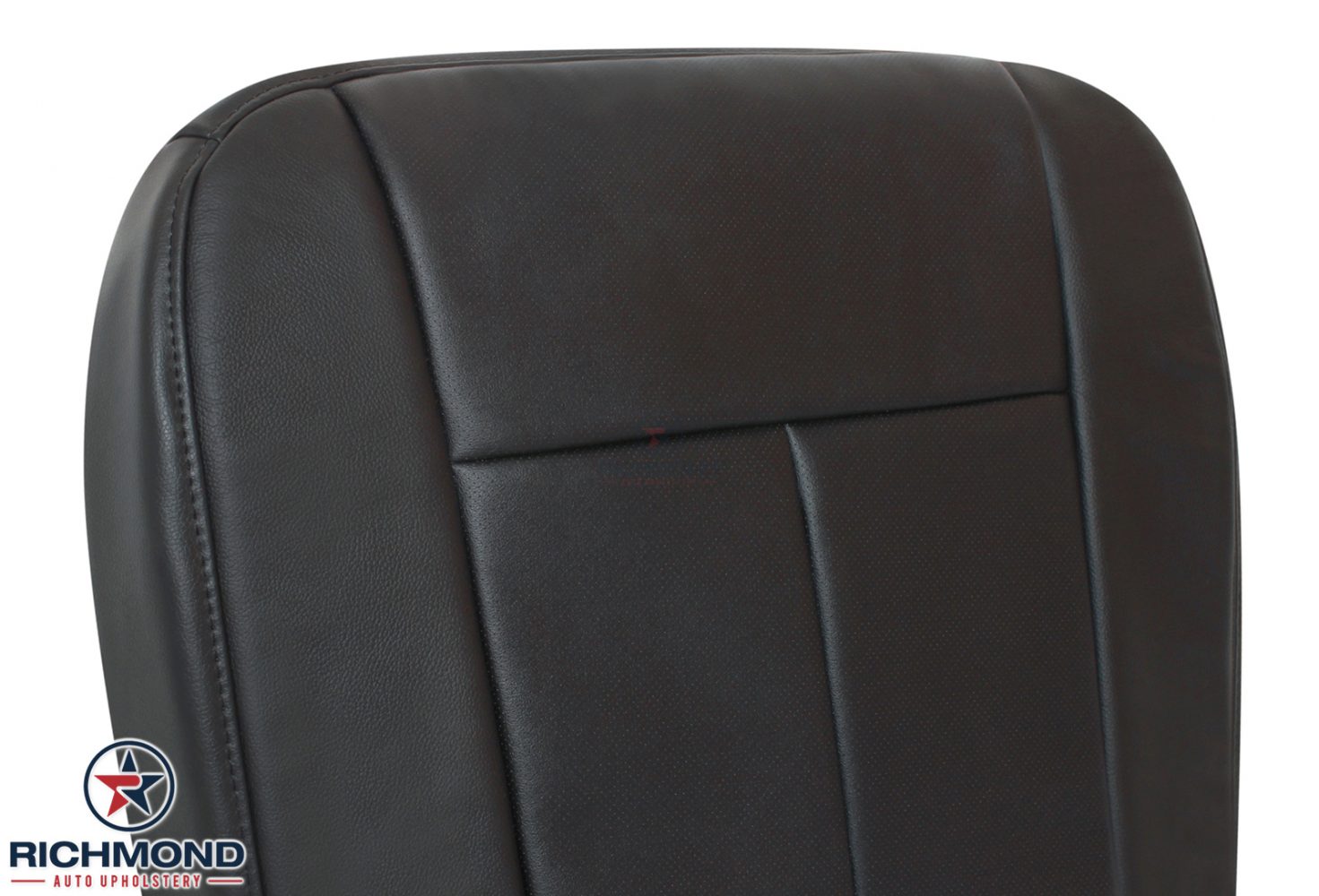 2015-2017 Ford Expedition-Driver Side Bottom PERFORATED Leather Seat Cover Black
