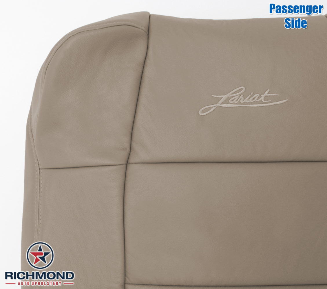 Driver Side Bottom Replacement Leather Seat Cover Tan 2005 Ford F150 Lariat