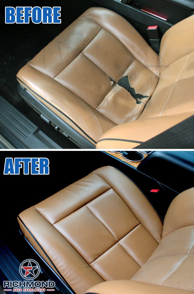 Details about   2006 2007 Ford Mustang V6 Driver Side Lean Back Genuine Leather Seat Cover Tan 