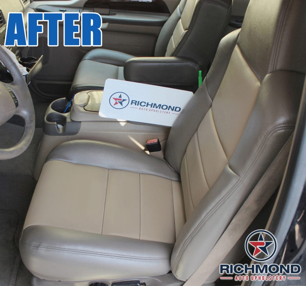 20022004 Ford Excursion Eddie Bauer Leather Seat Cover Driver Bottom