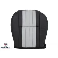 2003 Ford F-150 Harley-Davidson Replacement Leather Seat Cover: Driver Side Bottom, 2-Tone Black/Gray