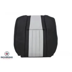 2003 Ford F-150 Harley-Davidson Replacement Leather Seat Cover: Driver Side Lean Back, 2-Tone Black/Gray