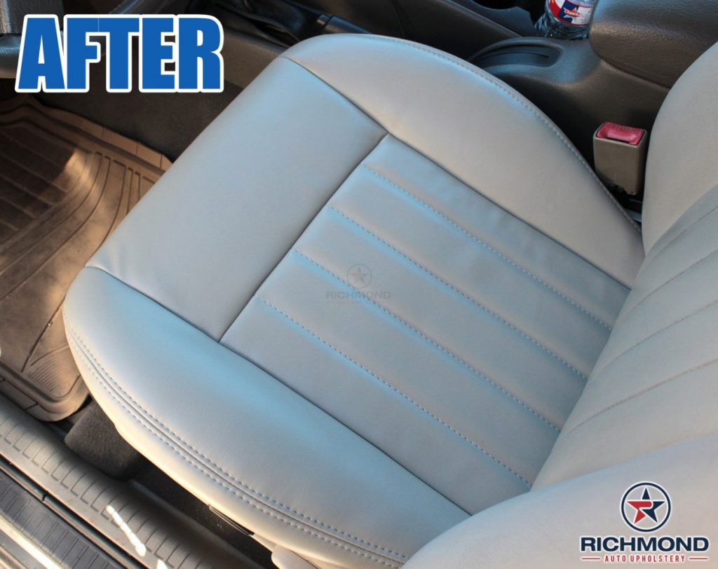 20052007 Jeep Liberty Leather Seat Cover Driver Bottom, Gray