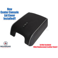 2007-2008 Lincoln Mark LT Replacement Leather Center Console Lid Cover: Black