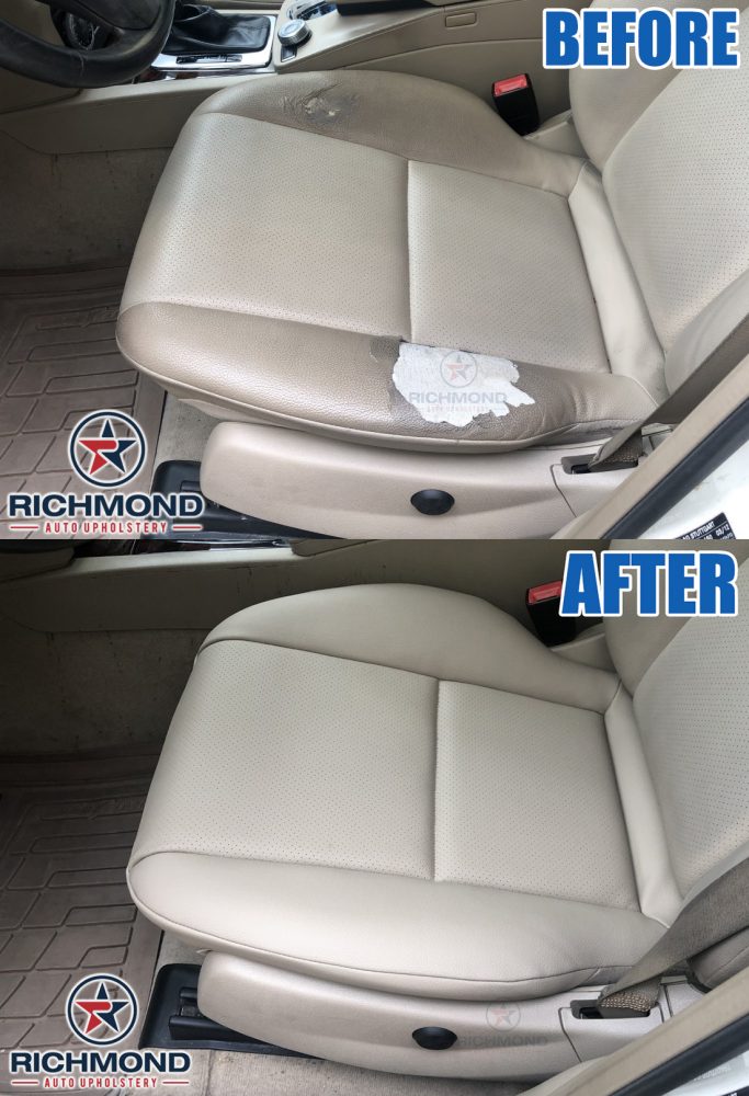 2014 2015 16 Ram Laramie-Passenger Side Bottom PERFORATED Leather Seat Cover Tan 