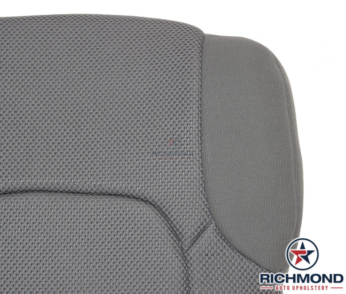 For 2005 to 2019 Nissan Frontier XCab S-Driver Side Bottom Cloth Seat Cover Gray