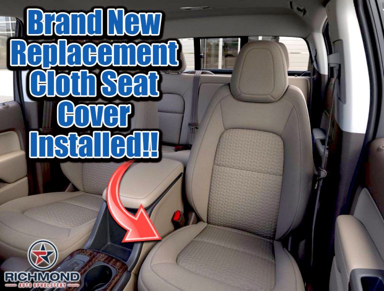 20152022 GMC Canyon SLE SLT SL Cloth Seat Cover Passenger Bottom, Tan