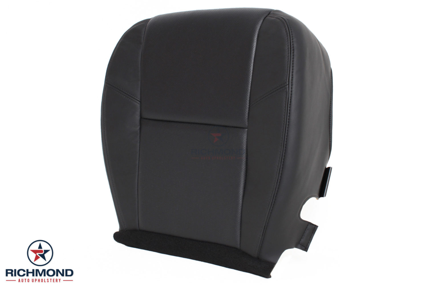 2013 GMC Yukon Denali XL-Driver Side Bottom PERFORATED Leather Seat Cover Black