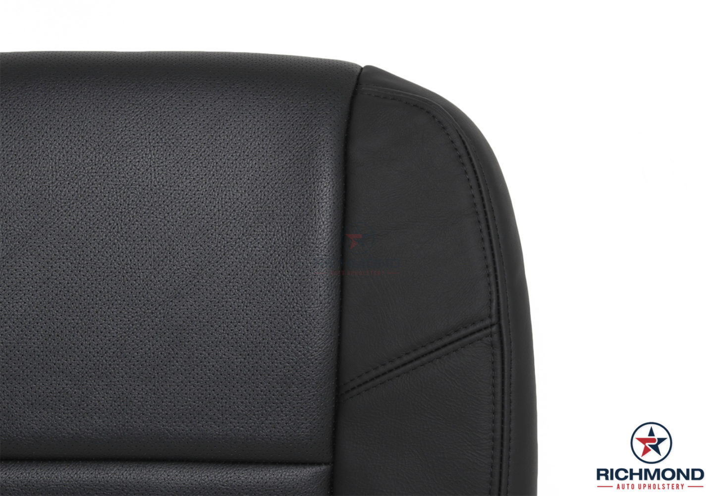 2013 GMC Yukon Denali XL-Driver Side Bottom PERFORATED Leather Seat Cover Black