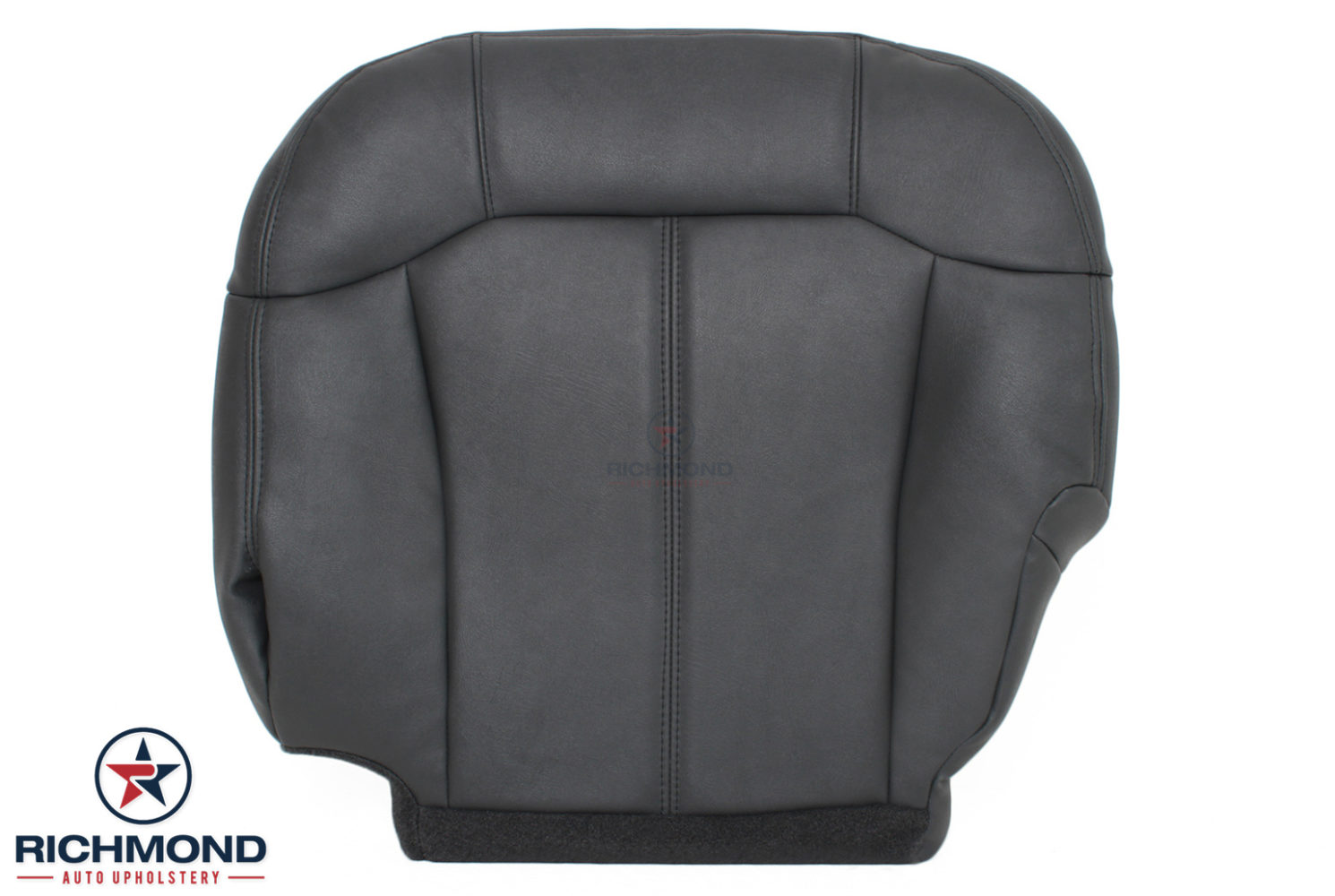 1999-2002 GMC Sierra Work truck Synthetic Leather Seat Covers Dark Graphite Gray 