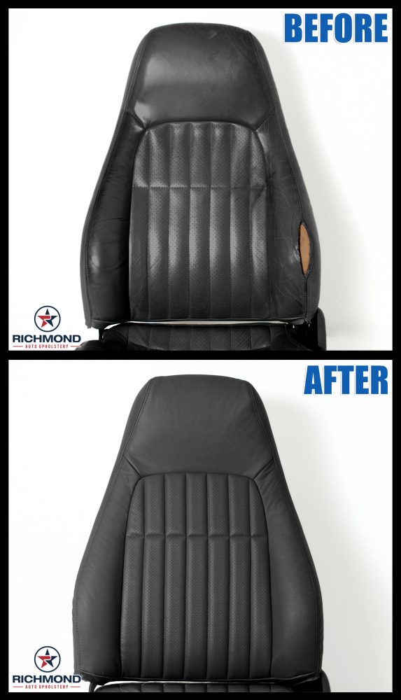 2000 2002 Chevy Camaro Z28 Rs Ss Leather Seat Cover Passenger Lean Back Black Richmond Auto Upholstery - 2000 Chevrolet Camaro Leather Seat Covers