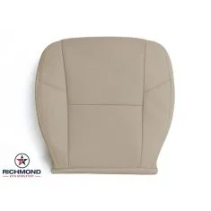 2012-2014 Chevy Silverado LTZ Replacement Leather Seat Cover: Driver Side Bottom, Tan Perforated (A/C Cooled Seats)