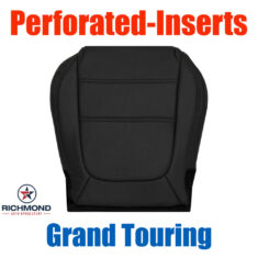 2016-2017 Mazda Mazda6 Grand Touring Replacement Leather Seat Cover: Driver Side Bottom, Black Perforated