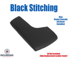 2014-2020 Lexus IS200t IS250 IS300 IS350 4-Door Sedan Replacement Genuine Leather Center Console Lid Cover, Black with Black Stitching