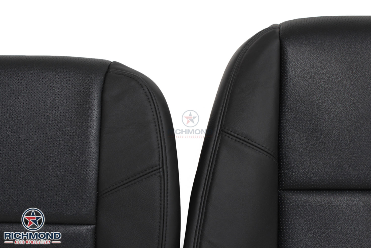 us auto upholstery 2007-2011 Cadillac Escalade Driver Bottom Perforated Leather Seat Cover Black 