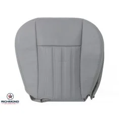 2003-2005 Lincoln Aviator Replacement Leather Seat Cover: Driver Side Bottom, Gray Perforated