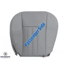 2003-2005 Lincoln Aviator Replacement Leather Seat Cover: Passenger Side Bottom, Gray Perforated