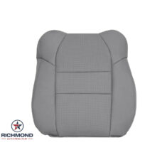 2001-2003 Acura MDX Replacement Leather Seat Cover: Driver Side Lean Back, Gray Perforated