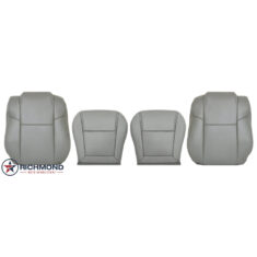 2003-2005 Honda Pilot Replacement Leather Seat Covers: Driver & Passenger Complete, Gray Perforated