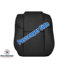 2003-2005 Honda Pilot Replacement Leather Seat Cover: Passenger Side Lean Back, Black Perforated