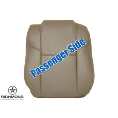2003-2005 Honda Pilot Replacement Leather Seat Cover: Passenger Side Lean Back, Saddle Tan Perforated