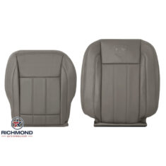 2006-2008 Dodge Ram 1500 Quad-Cab Laramie Replacement Leather Seat Covers: Driver Side Complete, Med Khaki Tan