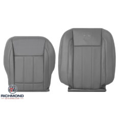 2006-2008 Dodge Ram 1500 Quad-Cab Laramie Replacement Leather Seat Covers: Driver Side Complete, Gray