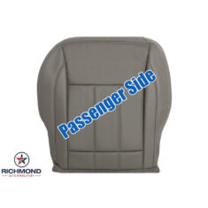 2006-2008 Dodge Ram 1500 Quad-Cab Laramie Replacement Leather Seat Cover: Passenger Side Bottom, Med Khaki Tan