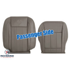 2006-2008 Dodge Ram 1500 Quad-Cab Laramie Replacement Leather Seat Covers: Passenger Side Complete, Med Khaki Tan