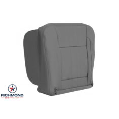 2006-2009 Dodge Ram 2500 Laramie Replacement Leather Seat Cover: Driver Side Bottom, Gray
