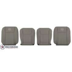 2006-2009 Dodge Ram 2500 Laramie Replacement Leather Seat Covers: Driver & Passenger Complete, Med Khaki Tan