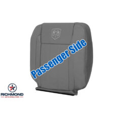 2006-2009 Dodge Ram 2500 Laramie Replacement Leather Seat Cover: Passenger Side Lean Back, Gray