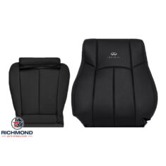 2007-2008 Infiniti G35 Sport Sedan 4-Door Replacement Leather Seat Covers: Driver Side Complete, Black Perforated