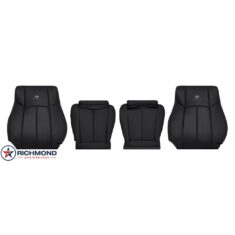 2007-2008 Infiniti G35 Sport Sedan 4-Door Replacement Leather Seat Covers: Driver & Passenger Complete, Black Perforated