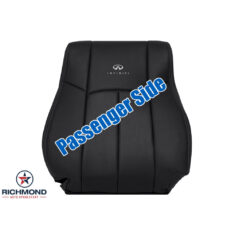 2007-2008 Infiniti G35 Sport Sedan 4-Door Replacement Leather Seat Cover: Passenger Side Lean Back, Black Perforated