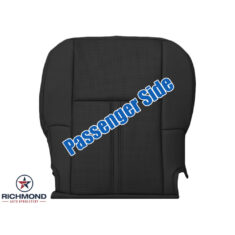 2010-2012 Lincoln MKT Replacement Leather Seat Cover: Passenger Side Bottom, Black Perforated