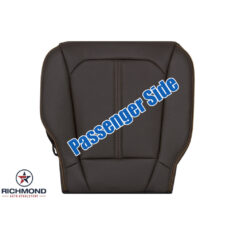 2017 Ford F-250 King Ranch Replacement Perforated Leather Seat Cover: Passenger Side Bottom, Brown