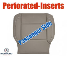 2015-2020 Chevy Tahoe & Suburban LTZ Premier Replacement Leather Seat Cover: Passenger Side Bottom, Tan Perforated